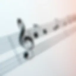 Musical staff with notes