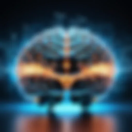 A brain illuminated to symbolize cognitive enhancement.