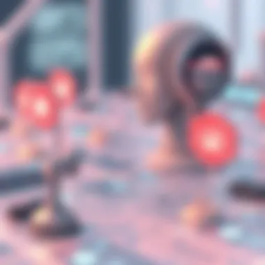 An artistic depiction of ethical considerations surrounding artificial intelligence