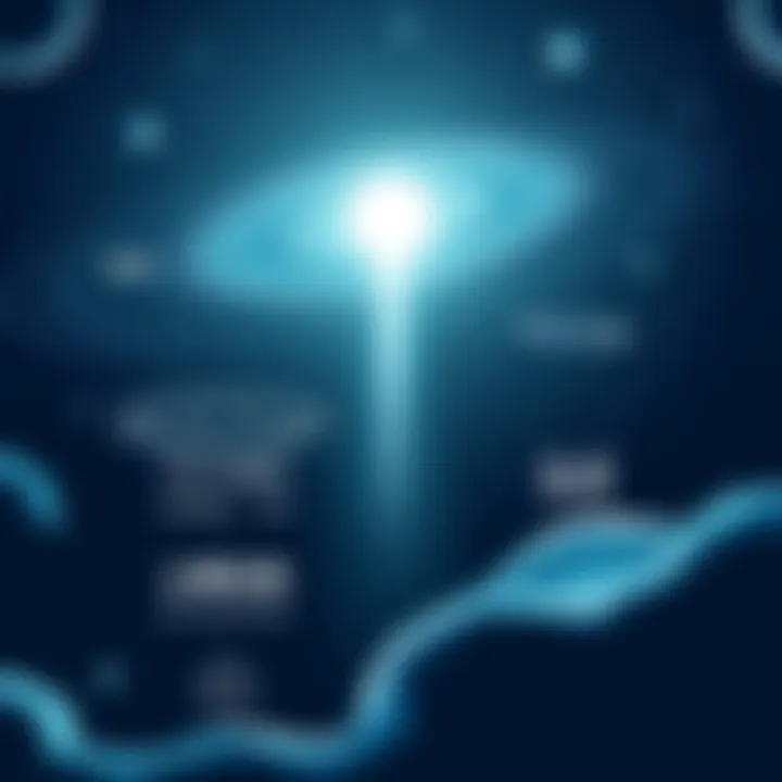 Conceptual representation of alien communication signals in space