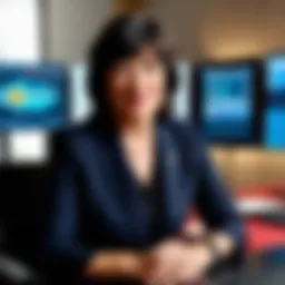 Christiane Amanpour conducting an interview