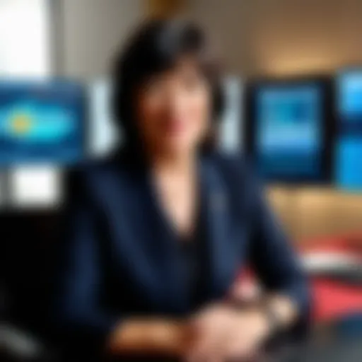 Christiane Amanpour conducting an interview