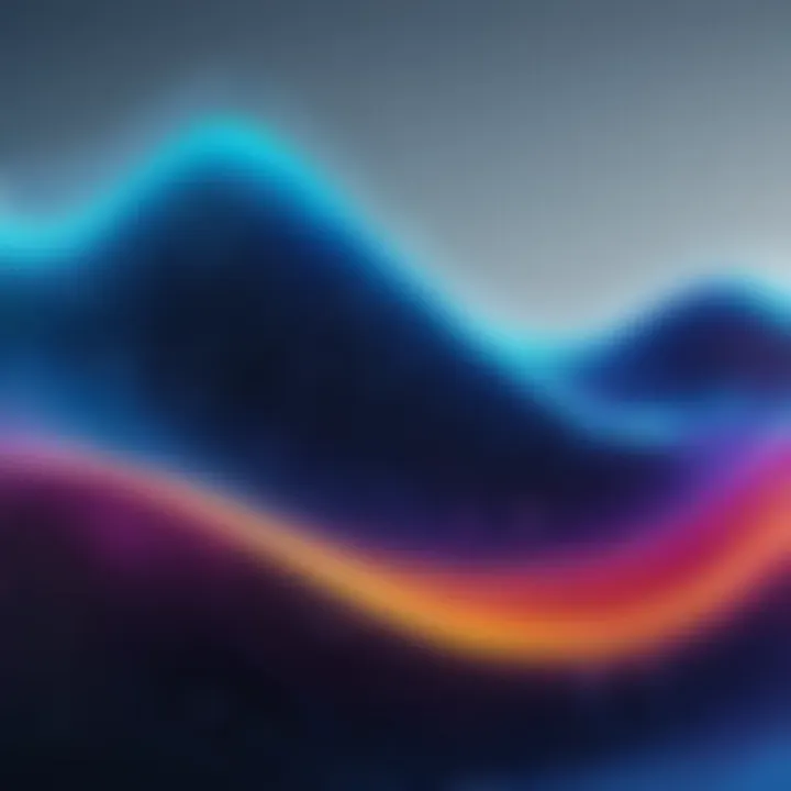 An abstract illustration depicting sound waves and emotions