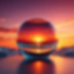 A vibrant sunset symbolizing the beauty of life