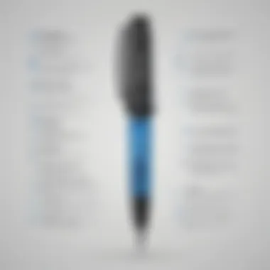 Symbolic image of a pen writing the values that define an individual's journey