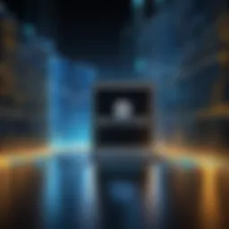 Innovative blockchain architecture symbolizing trust in philanthropy