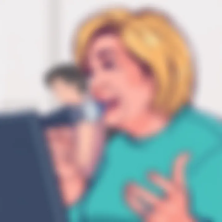 Close-up of Brené Brown sharing personal stories