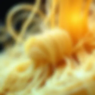Detailed Creativity in Design Close-up of spaghetti structure showcasing creativity