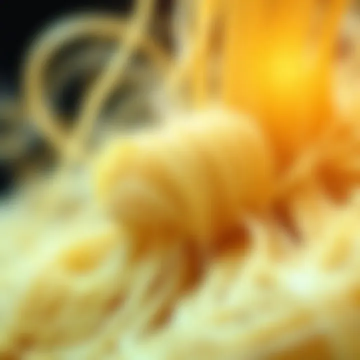 Detailed Creativity in Design Close-up of spaghetti structure showcasing creativity