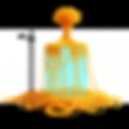 A creative tower built from spaghetti as a team project