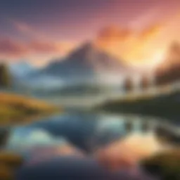 A serene landscape representing mental clarity and peace