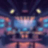 Dynamic television production workspace featuring advanced technology.