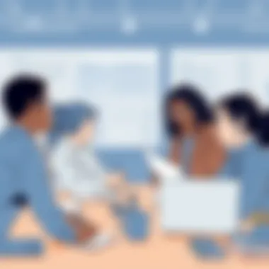 The Art of Scriptwriting: Collaboration and Creativity Diverse scriptwriters collaborating in a creative environment.