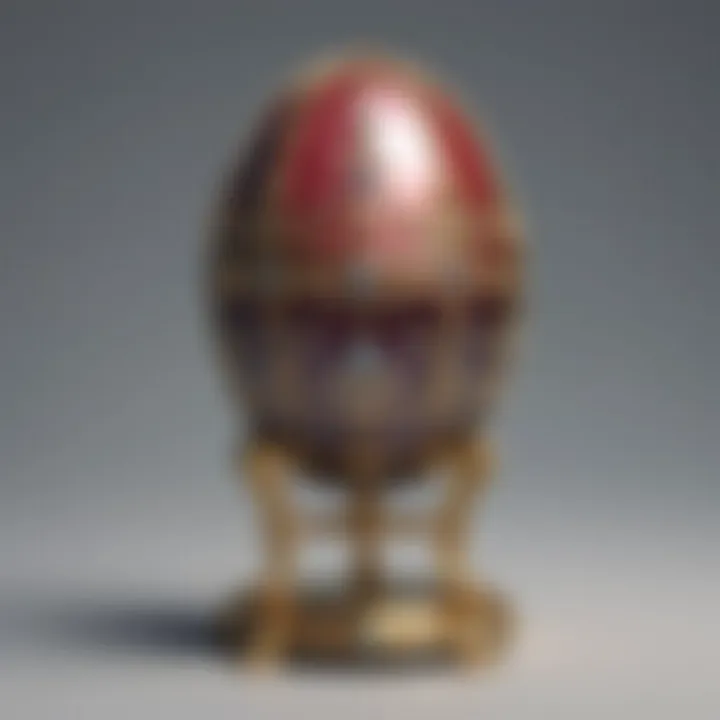 Russian Faberge Egg Reflecting Digital Interaction Elegance