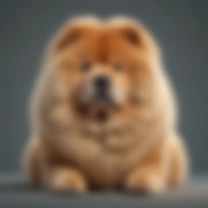 A fluffy Chow Chow exuding elegance