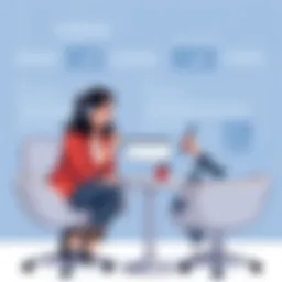 Christiane Amanpour engaging in a captivating interview