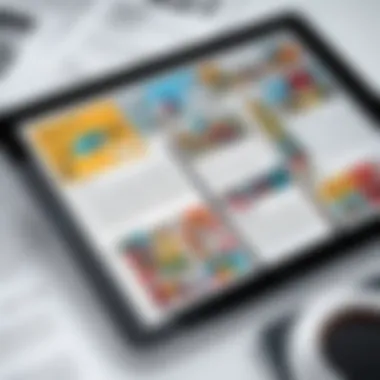 The Shift to Digital Platforms in Comics Digital comic strip displayed on a tablet
