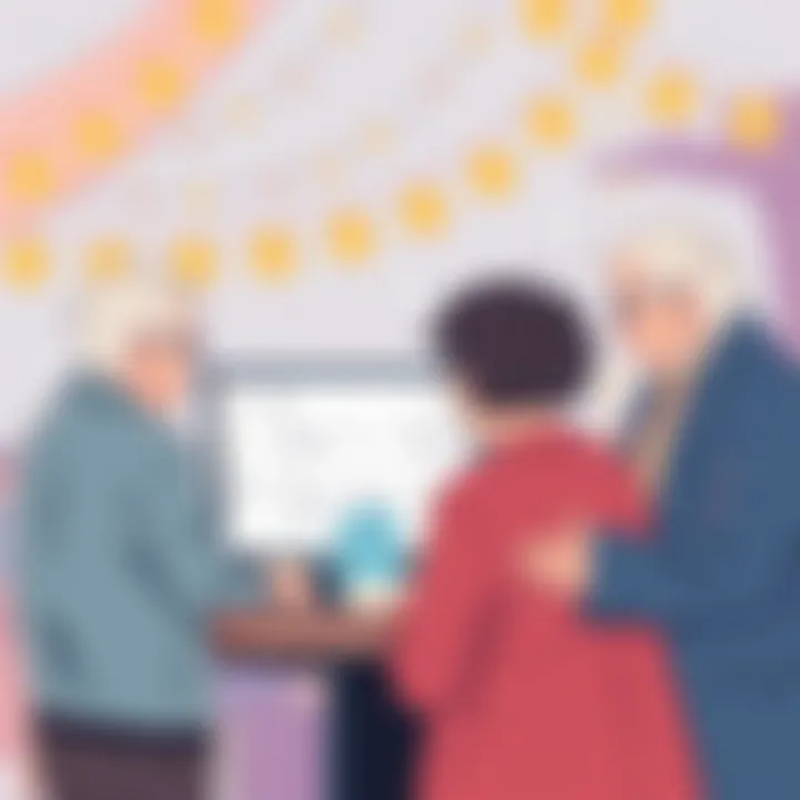 A vibrant community gathering celebrating longevity