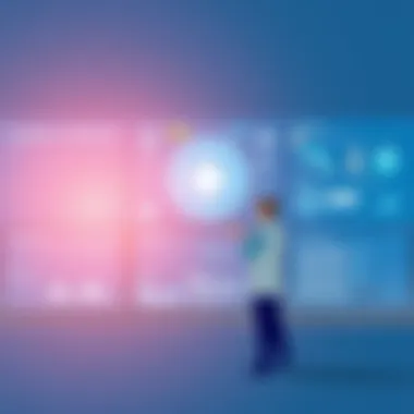 A futuristic healthcare technology interface