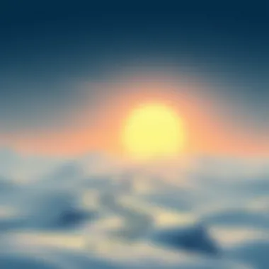 A serene landscape symbolizing the passage of time