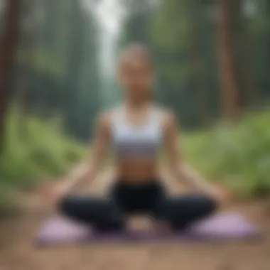 Outdoor Yoga for Stress Relief Person practicing yoga outdoors