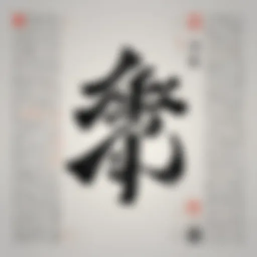 Elegant Chinese Calligraphy Script