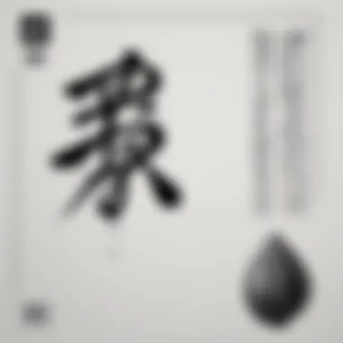 Traditional Chinese Ink Brush Writing