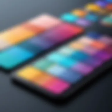 Harmonious Color Palette for Slides A color palette showcasing harmonious tones that enhance visual appeal.