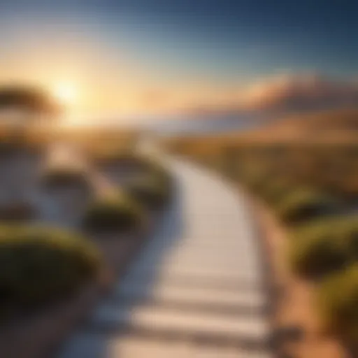 A serene pathway leading towards a bright horizon symbolizing career aspirations