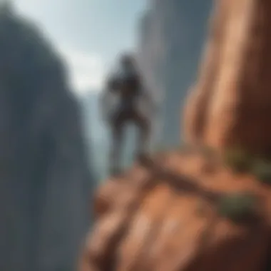 Daring to Soar Daring to Soar: Illustration of a fearless individual standing at the edge of a cliff, ready to take a leap of faith