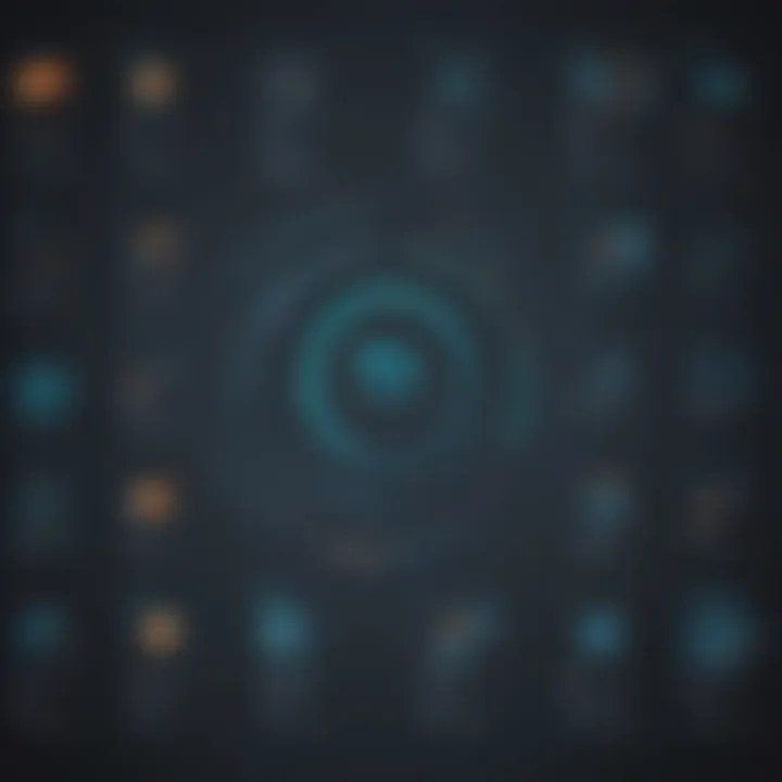 Abstract representation of IQ test types