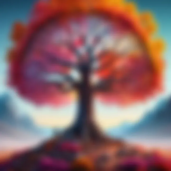 A vibrant tree symbolizing the growth and impact of individual missions