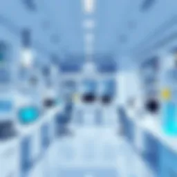 Dr. Sinclair's research laboratory showcasing advanced equipment and studies.