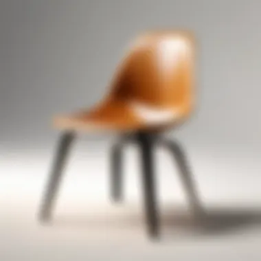 Molded plywood chair reflecting innovative design principles