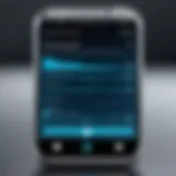 A smartphone displaying a voice recognition interface