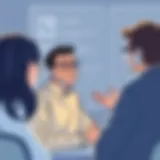 Person actively engaging in a conversation, demonstrating effective listening skills.