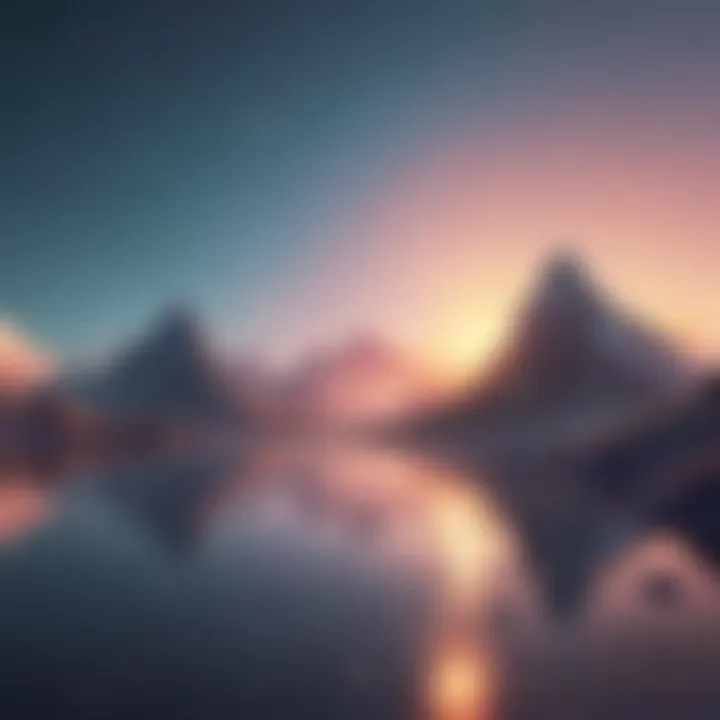 Blur filter creating a dreamy effect in video