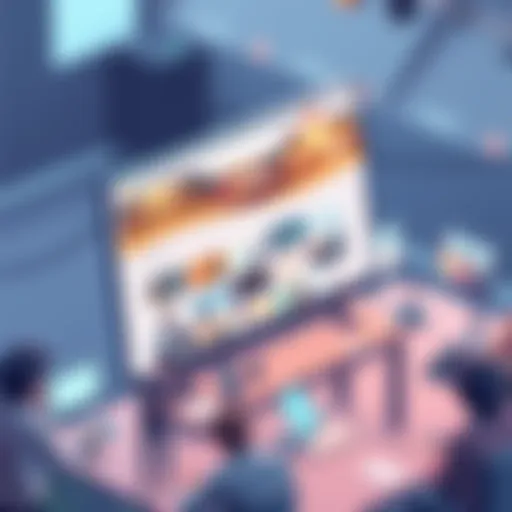 Dynamic event calendar showcasing various events across platforms