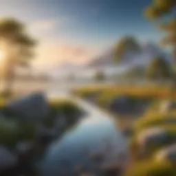 A serene landscape symbolizing tranquility and resilience