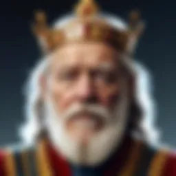 A visual representation of King Lear's themes in a digital age