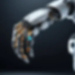 A sophisticated robotic prosthetic limb demonstrating advanced mobility features.