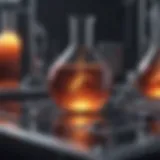 Chemical reaction in laboratory setting