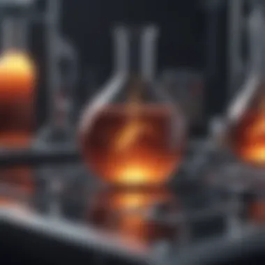 Enigmatic Chemical Reaction Unveiled Chemical reaction in laboratory setting