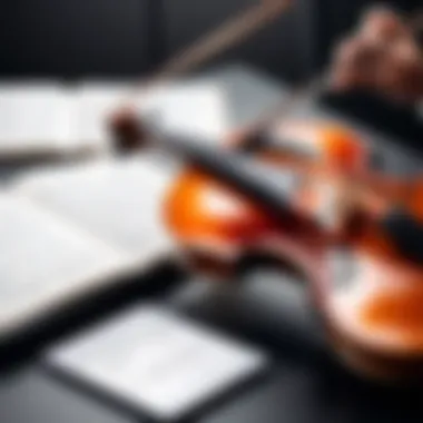 Orchestral Mastery in Action A captivating orchestral performance captured in full swing.