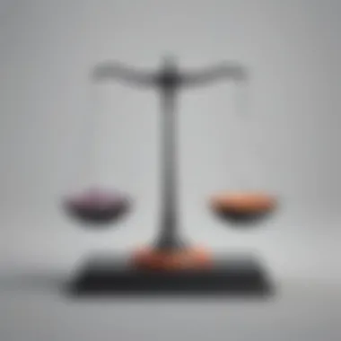 Weighing the Emotional Equilibrium Balance scale weighing guilt and shame