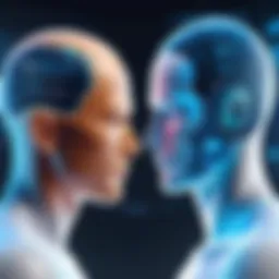 Digital twin concept illustration