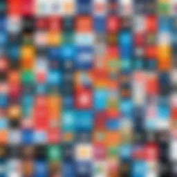 A vibrant collage showcasing various logo styles