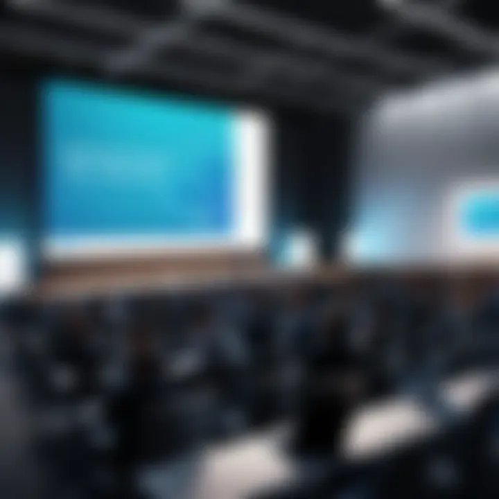 A professional conference featuring engaged attendees