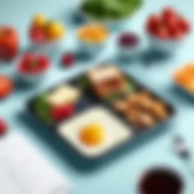 Artistic Balanced Meal Planning Artistic depiction of balanced meal planning