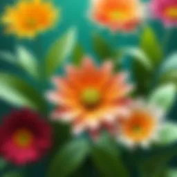 Vibrant Blooming Flower representing growth and positivity